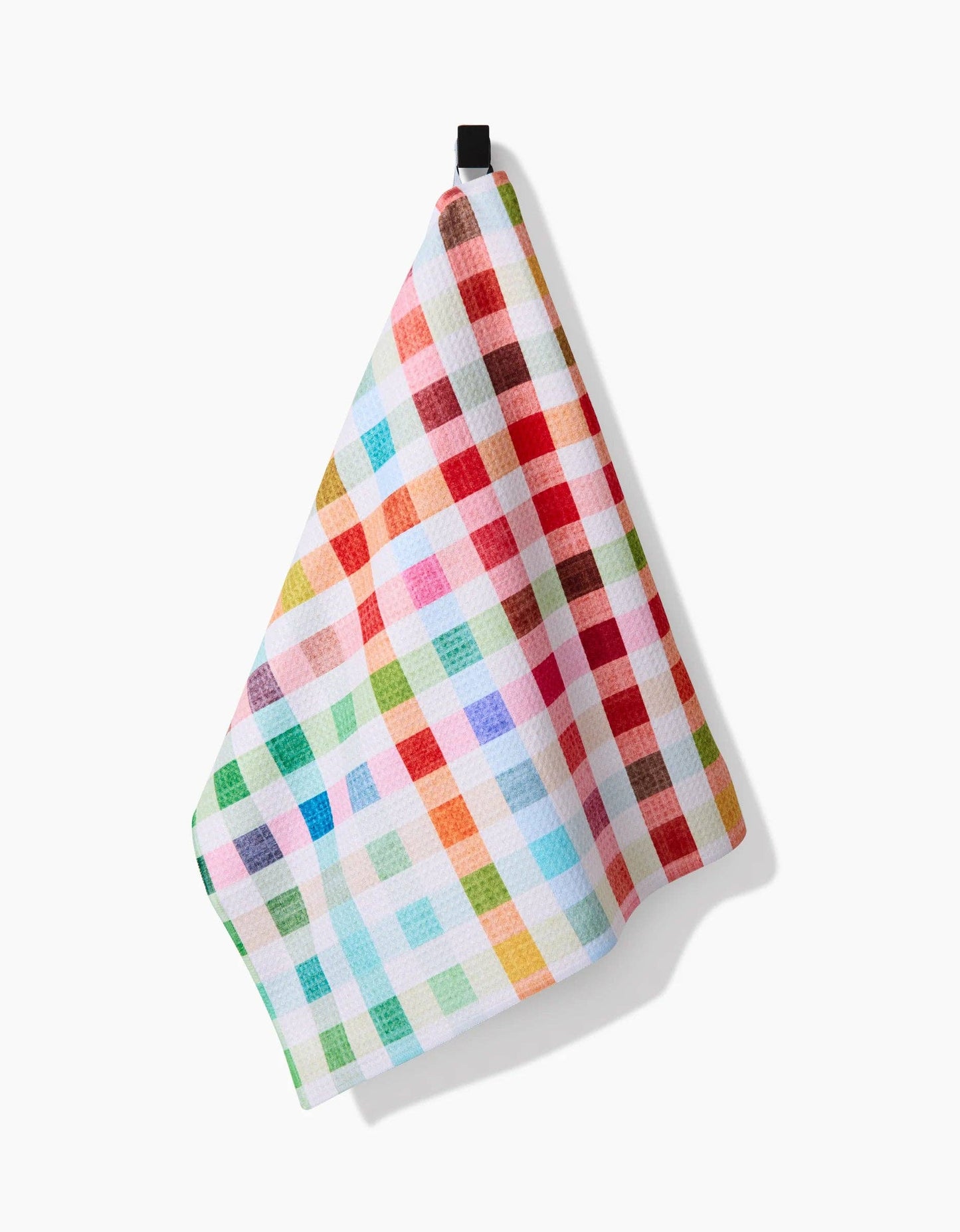 Geometry Woven Spring Plaid Tea Towel