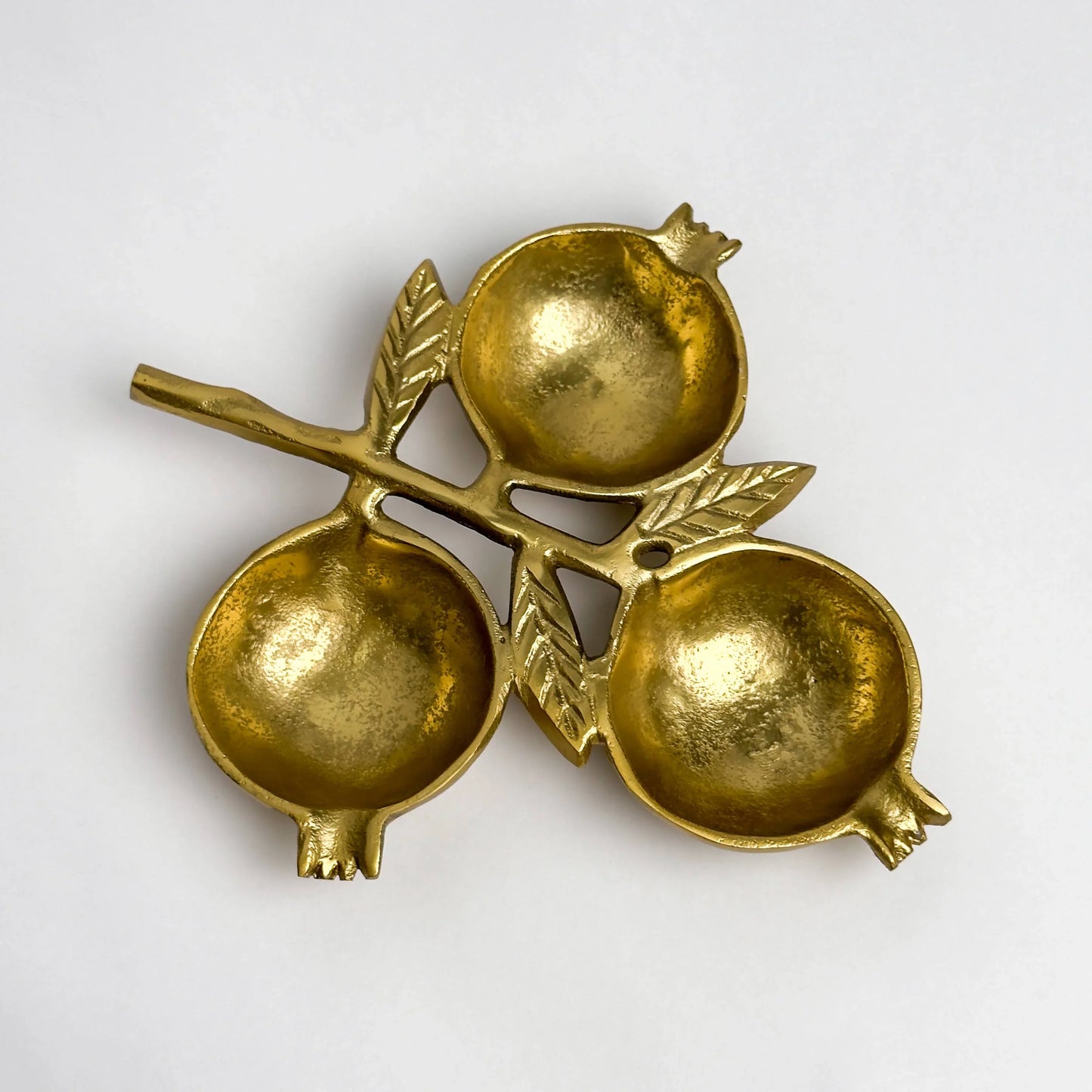 Gold Pomegranate 3-Section Bowl