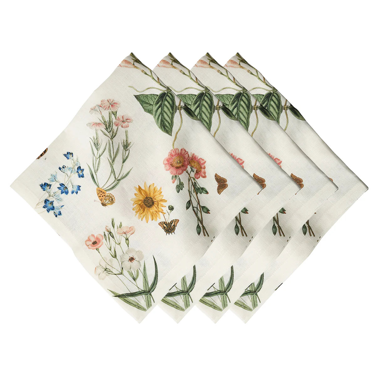 Juliska Floral Garden Linen Dinner Napkins - Set of 4
