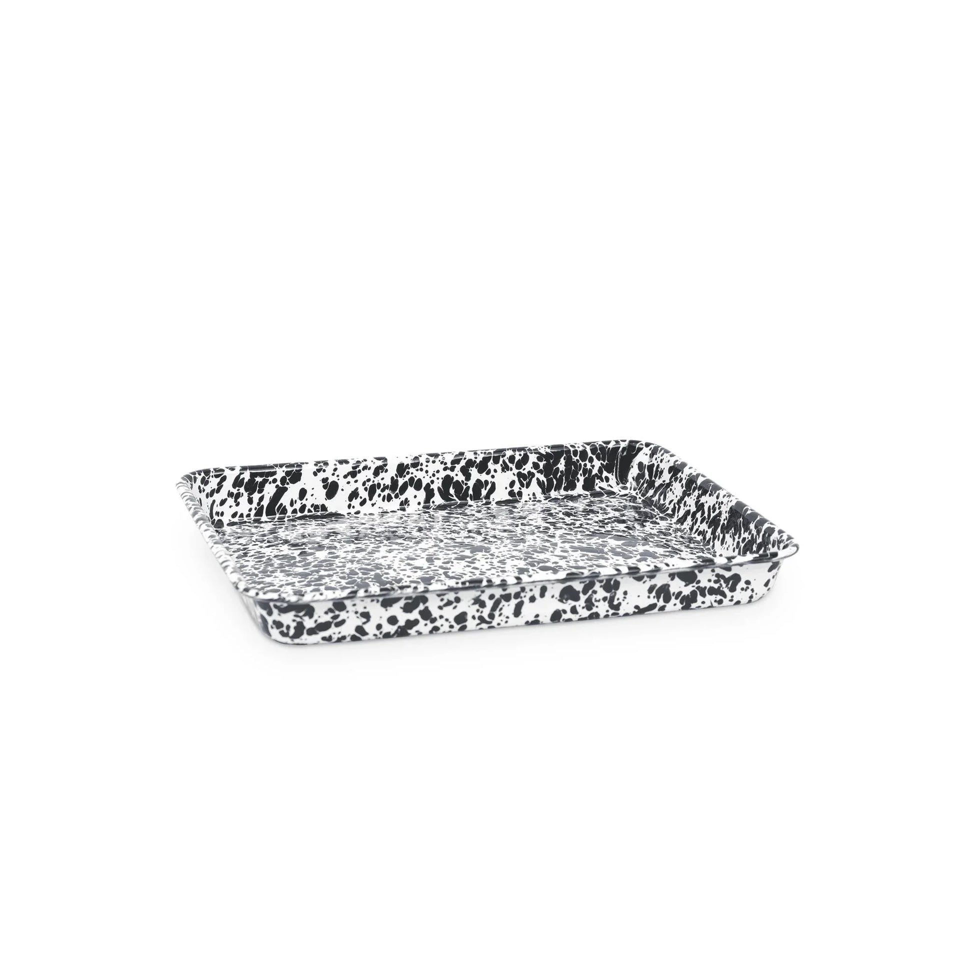Splatter Enamelware Small Rectangular Tray - Marcel’s Culinary Experience
