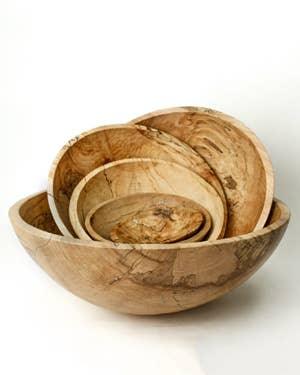 Peterman's 13" SPALTED MAPLE ROUND BOWL - Marcel’s Culinary Experience