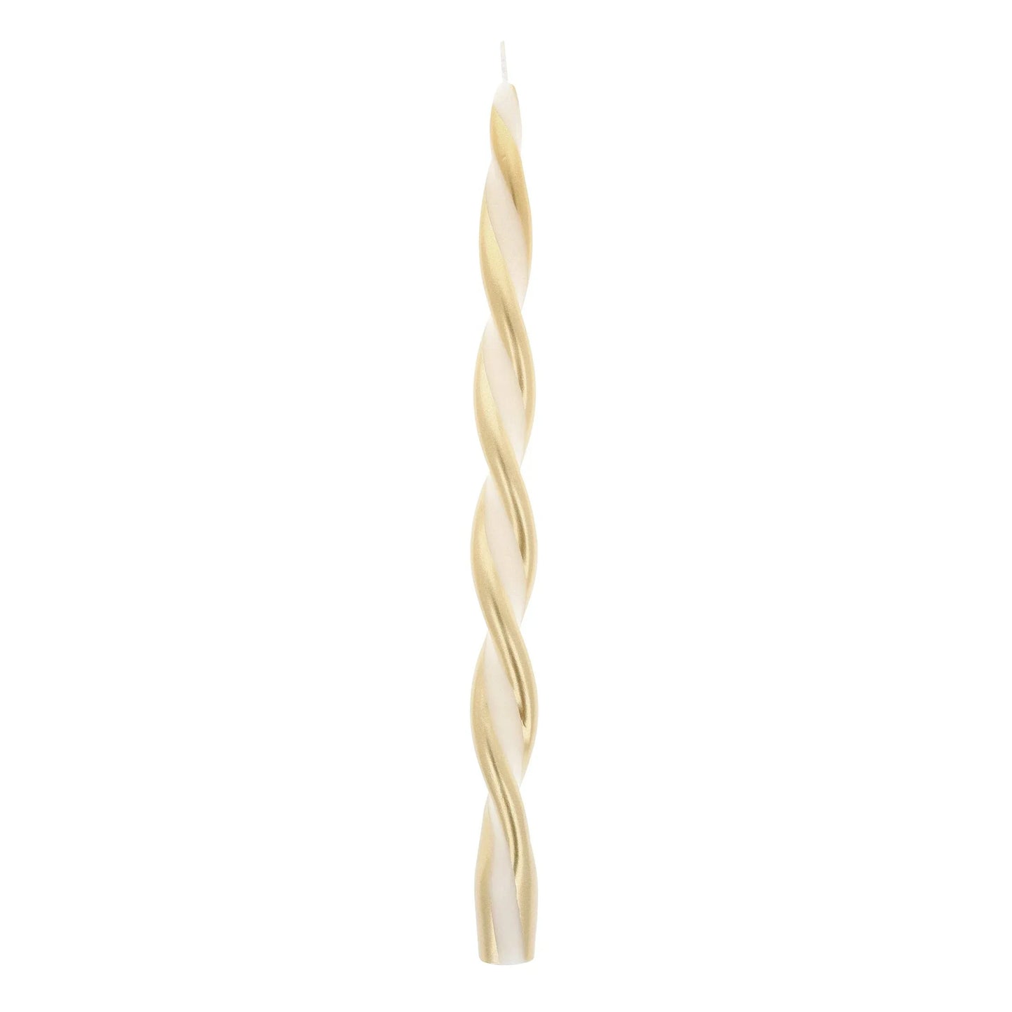 Gold Stripe Twist Candles - Marcel’s Culinary Experience