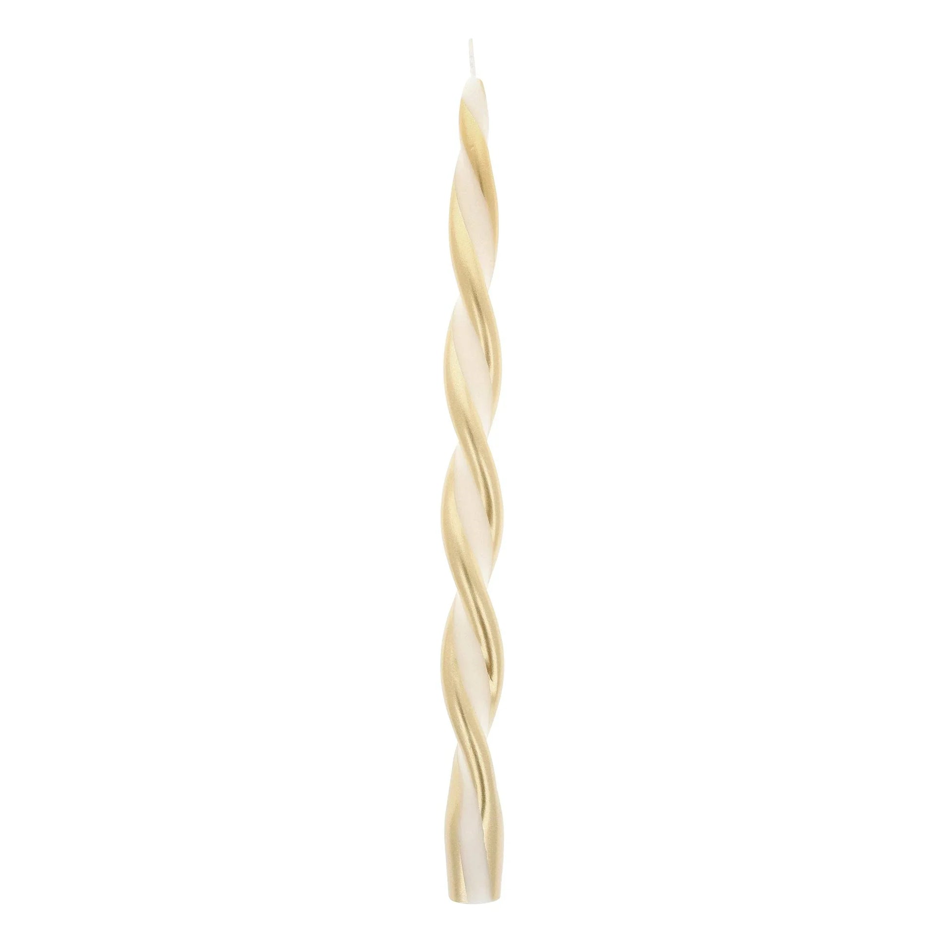 Gold Stripe Twist Candles - Marcel’s Culinary Experience