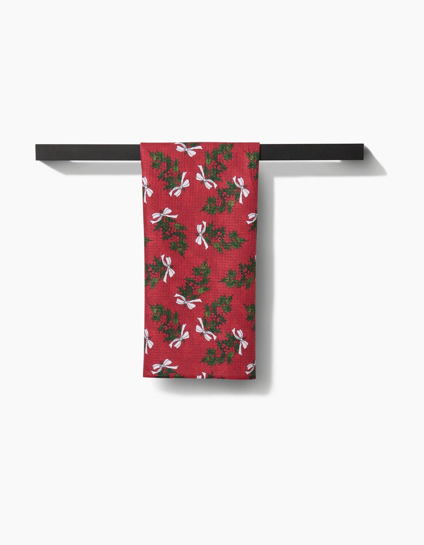 Geometry Christmas Berry Bow Tea Towel - Marcel’s Culinary Experience