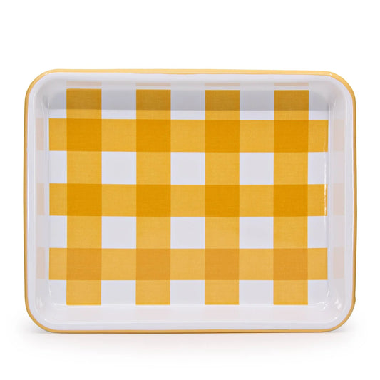 Max Humphrey x CCH Gingham Enamelware Small Rectangle Tray