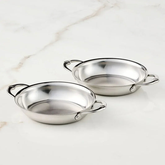 Hestan Provisions Stainless-Steel Small Oval Gratins Set of Two - Marcel’s Culinary Experience