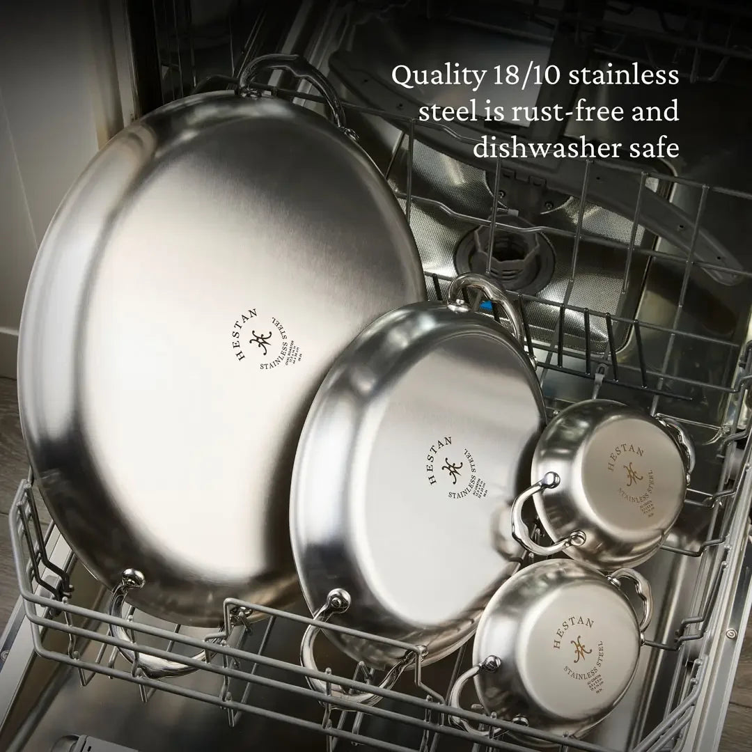 Hestan Provisions Stainless-Steel Small Oval Gratins Set of Two - Marcel’s Culinary Experience