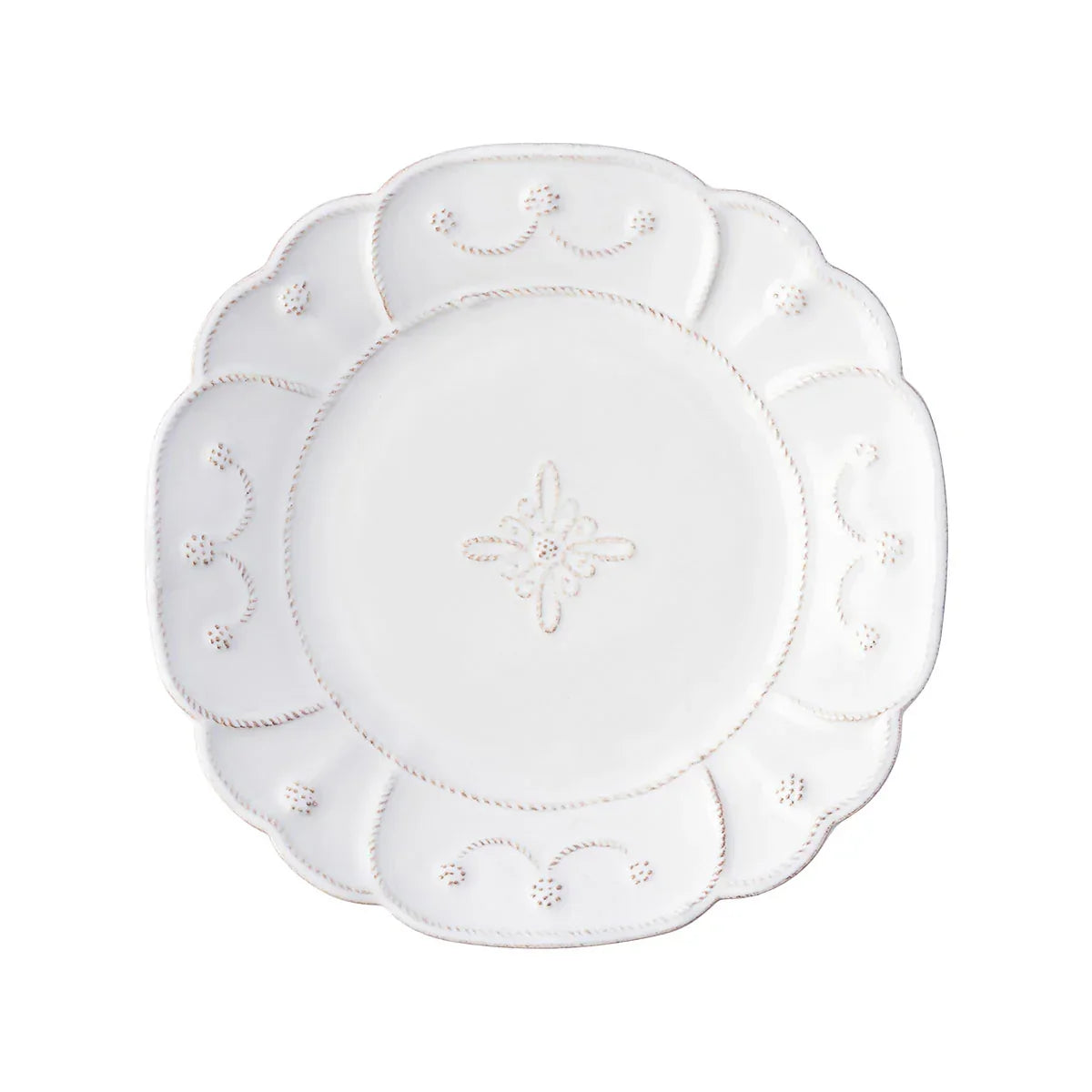 Juliska Jardins du Monde Dessert/Salad Plate - Whitewash