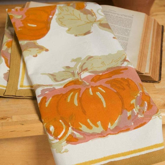 Pumpkin Orange/Mustard Tea Towels - Marcel’s Culinary Experience