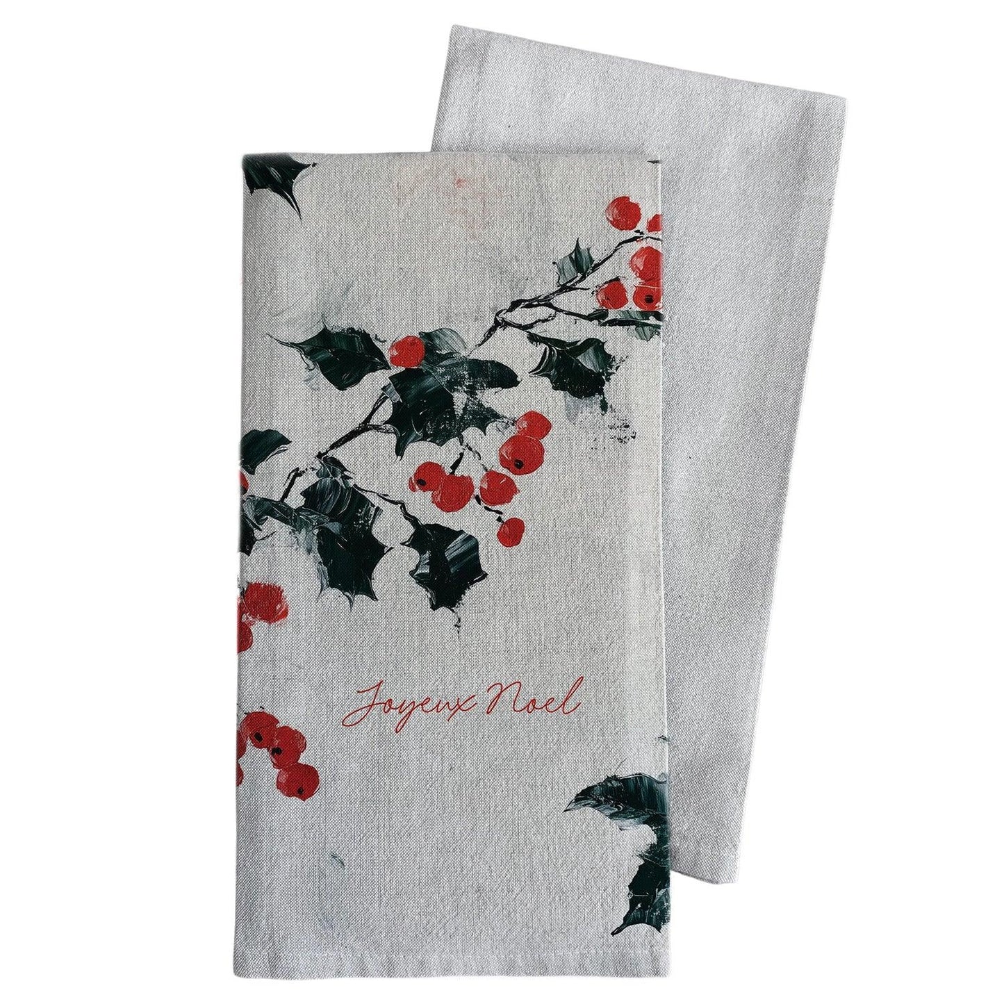 Joyeux Noel Tea Towel - Natural - Marcel’s Culinary Experience