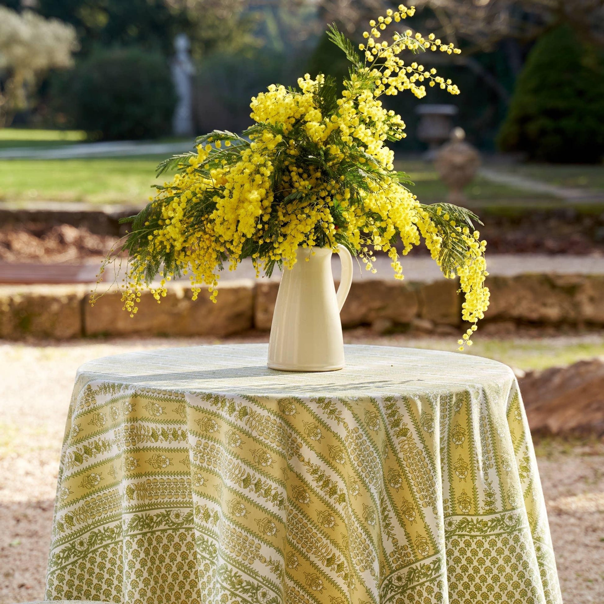 Couleur Nature Provence Avignon Pistache Tablecloth - Marcel’s Culinary Experience