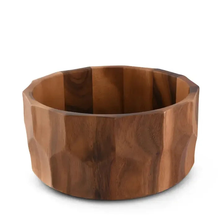 Diamond Pattern Wood Bowl - Marcel’s Culinary Experience