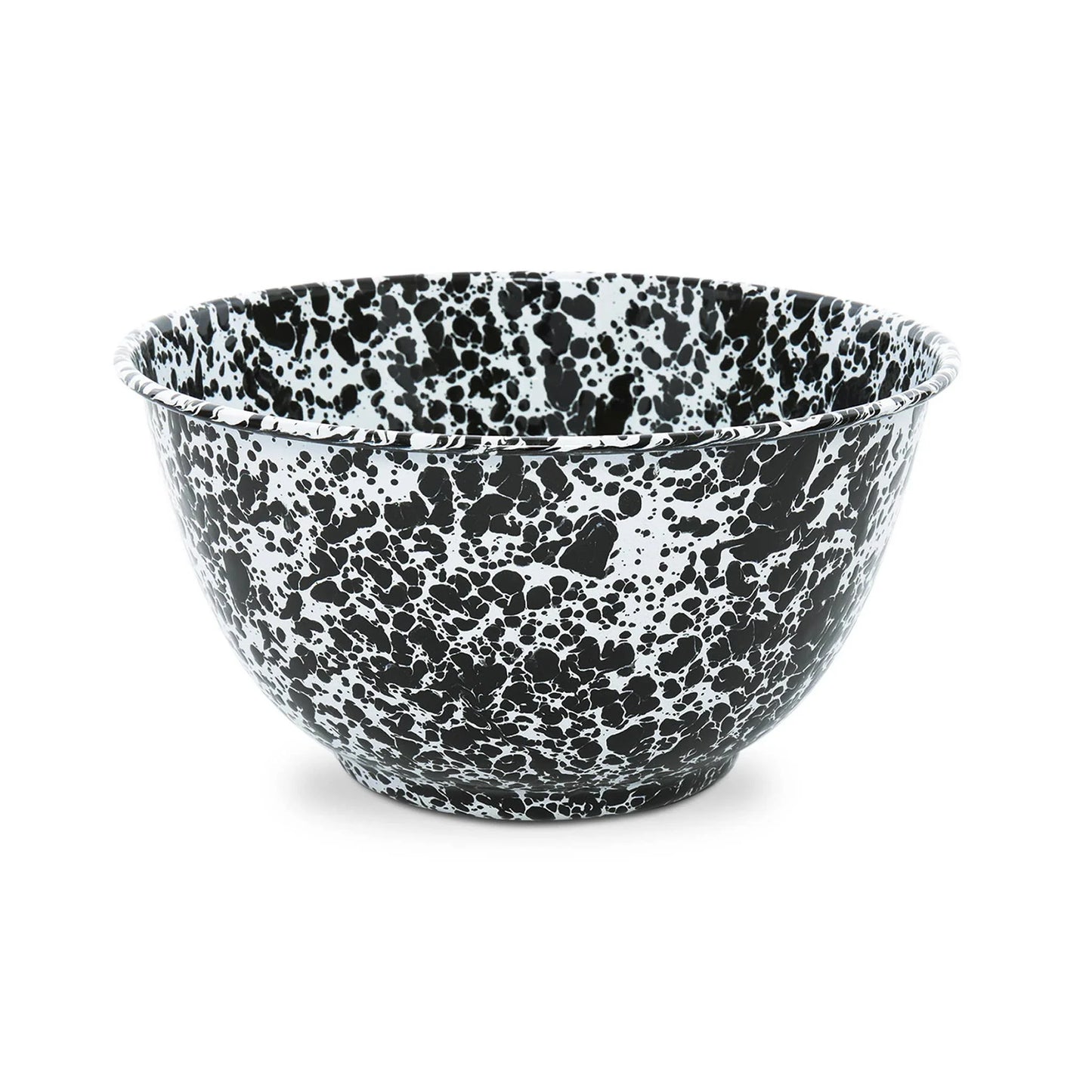 Crow Canyon Splatter Enamelware Large Salad Bowl
