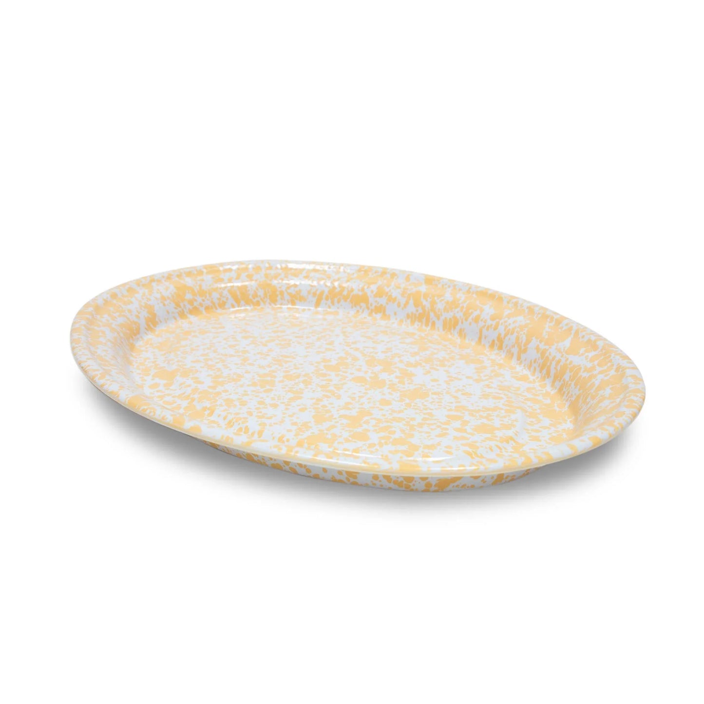Crow Canyon Splatter Enamelware Oval Platter - Marcel’s Culinary Experience