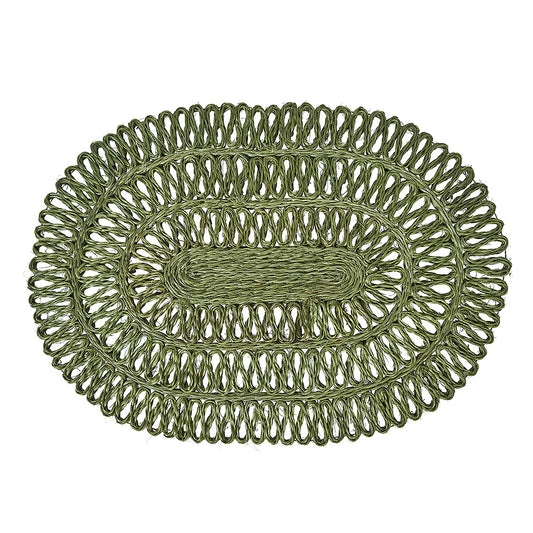 Juliska Straw Loop Oval Placemat Seagrass