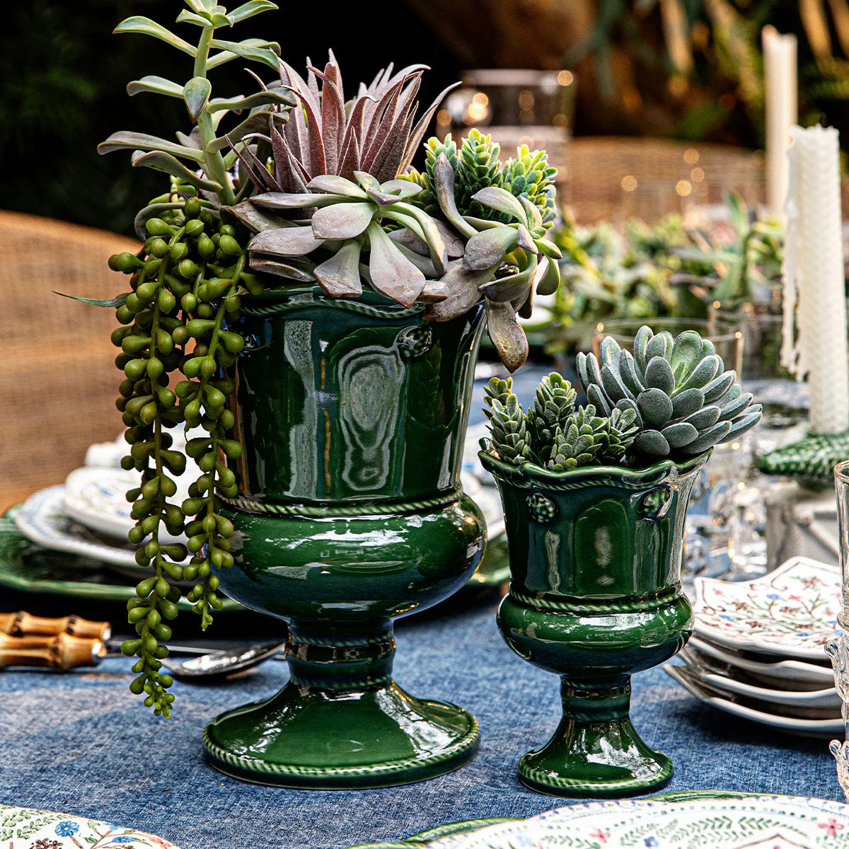 Juliska Berry & Thread Petite Parterre Garden 8" Vase - Basil