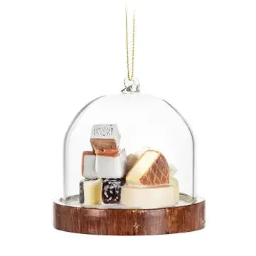 Cheese Board Dome Ornament 4" - Marcel’s Culinary Experience