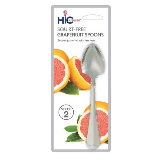 HIC Kitchen Serrated Edge Grapefruit Spoon Set Of 2