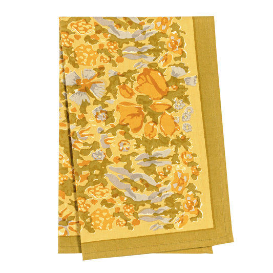Couleur Nature Jardin Mustard & Grey | Tea Towel - Marcel’s Culinary Experience