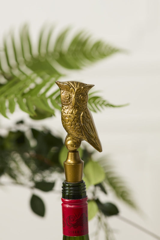 Antique Gold Woodland Bottle Stopper | 6.25 Inch