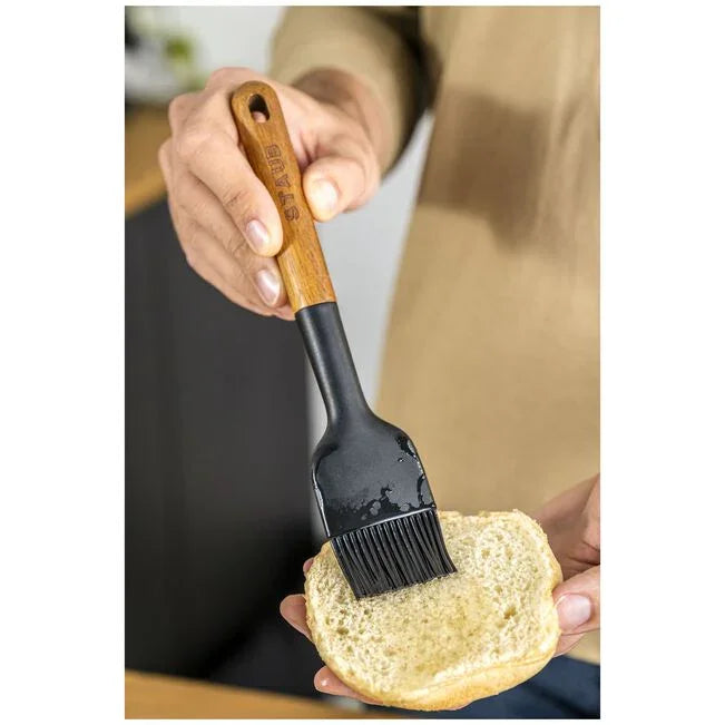 STAUB Silicone Pastry Brush with Acacia Wood Handle