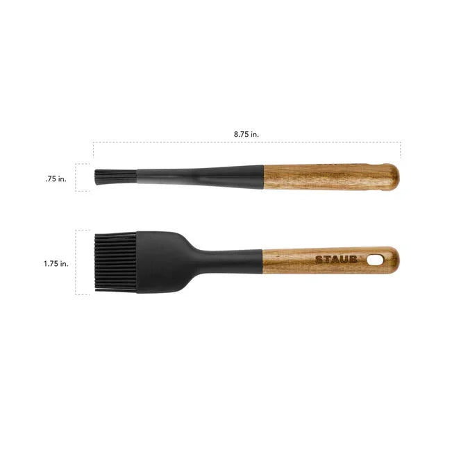 STAUB Silicone Pastry Brush with Acacia Wood Handle