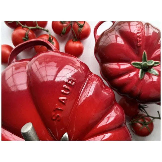 Staub Cast Iron Tomato Dutch Oven - 3 Qt - Cherry