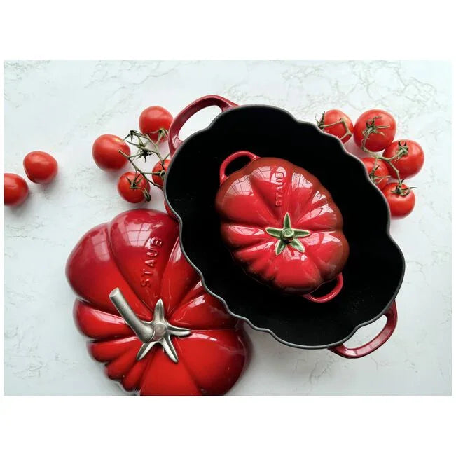 Staub Cast Iron Tomato Dutch Oven - 3 Qt - Cherry