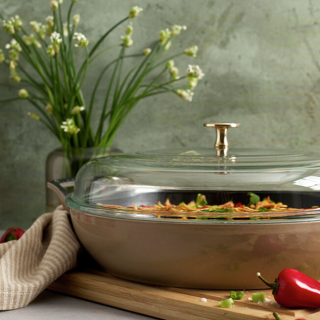 Staub Cast Iron Braiser with Glass Lid - 3.5 Qt