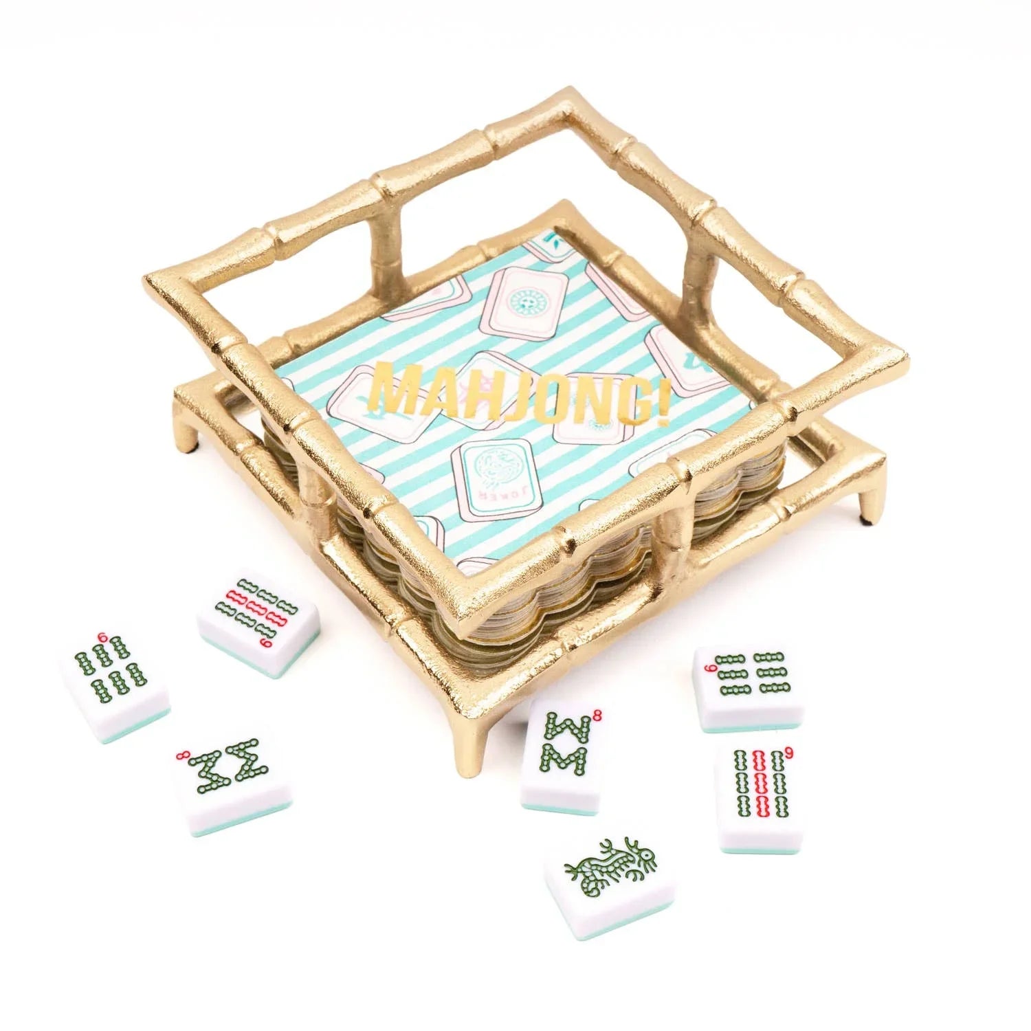 Marcel's Culinary Experience Mahjong Stripe Beverage Napkin - Thumbnail 3