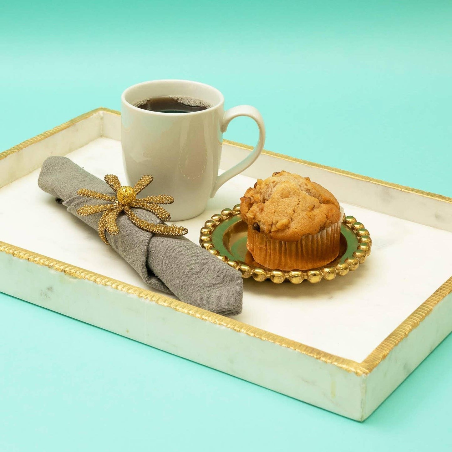 Gilded Beaded Plate - Marcel’s Culinary Experience