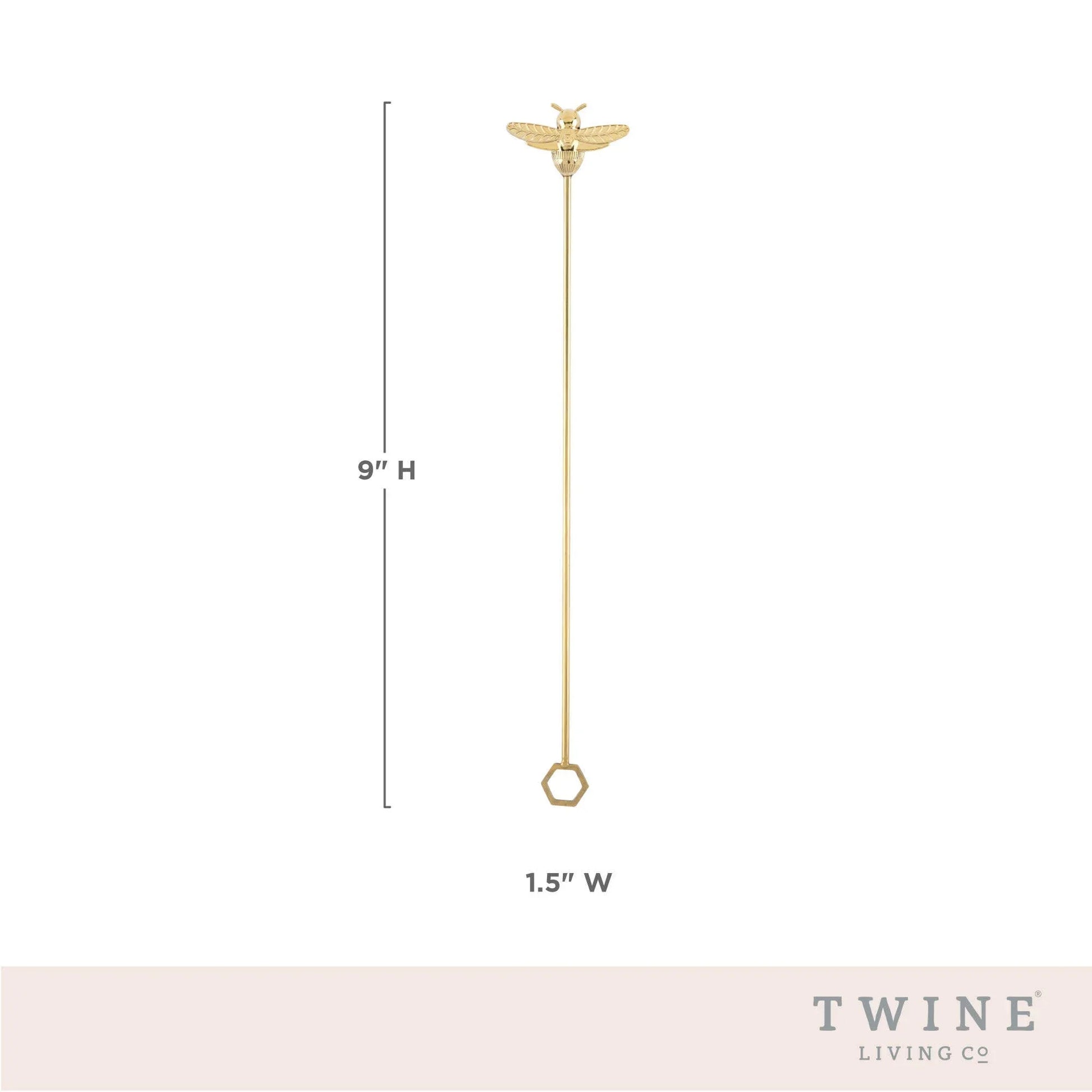 Gold Plated Stainless Steel Bumble Bee Stir Sticks Set of 4 - Marcel’s Culinary Experience