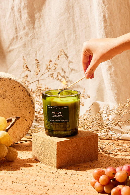 Rewined Merlot Candle 10 oz - Marcel’s Culinary Experience