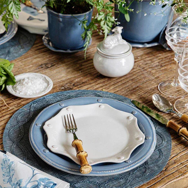 Juliska Berry & Thread Melamine Dinner Plate - Chambray - Marcel’s Culinary Experience