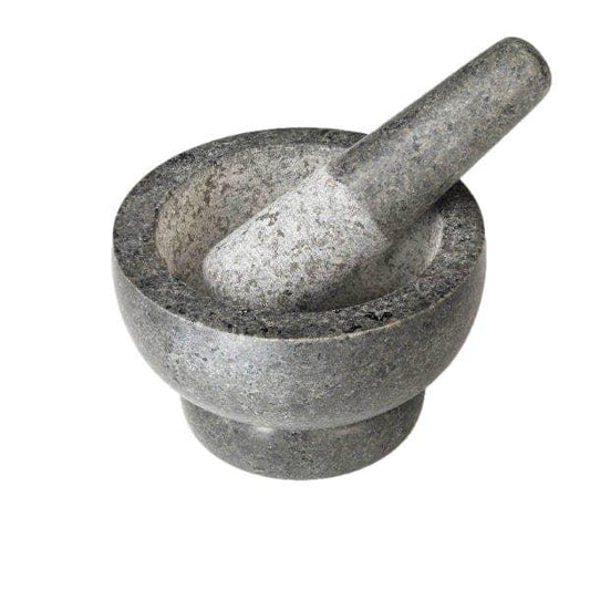 Cole & Mason Silver Granite Mortar & Pestle 5" - 4lb - Marcel’s Culinary Experience