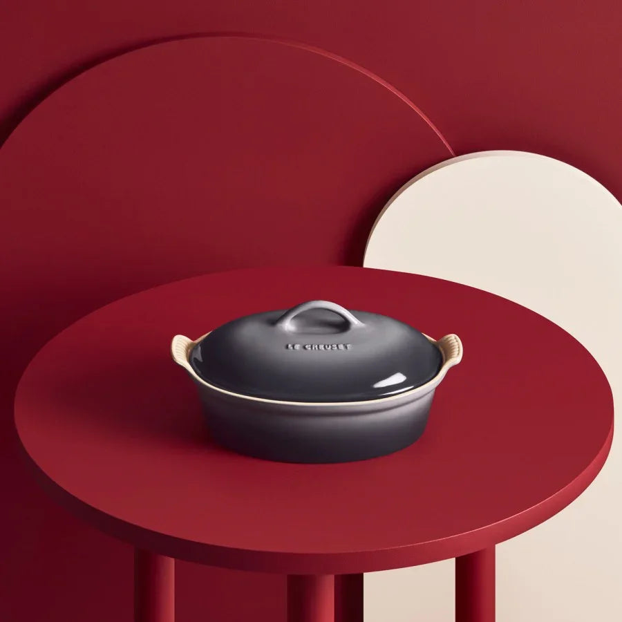 Le Creuset Heritage Oval Casserole 4 qt - Oyster - Marcel’s Culinary Experience