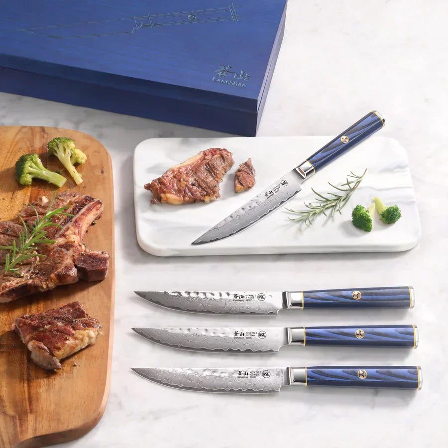 Cangshan KITA Series 4-Piece Fine Edge Steak Knife Set - Marcel’s Culinary Experience