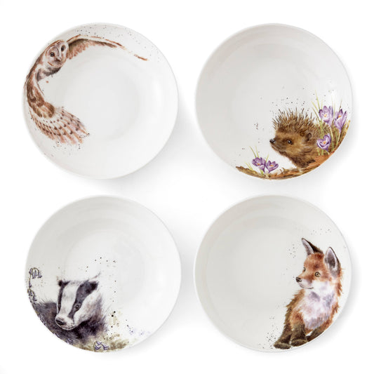 Wrendale Designs Woodland Pasta Bowls, Set of 4