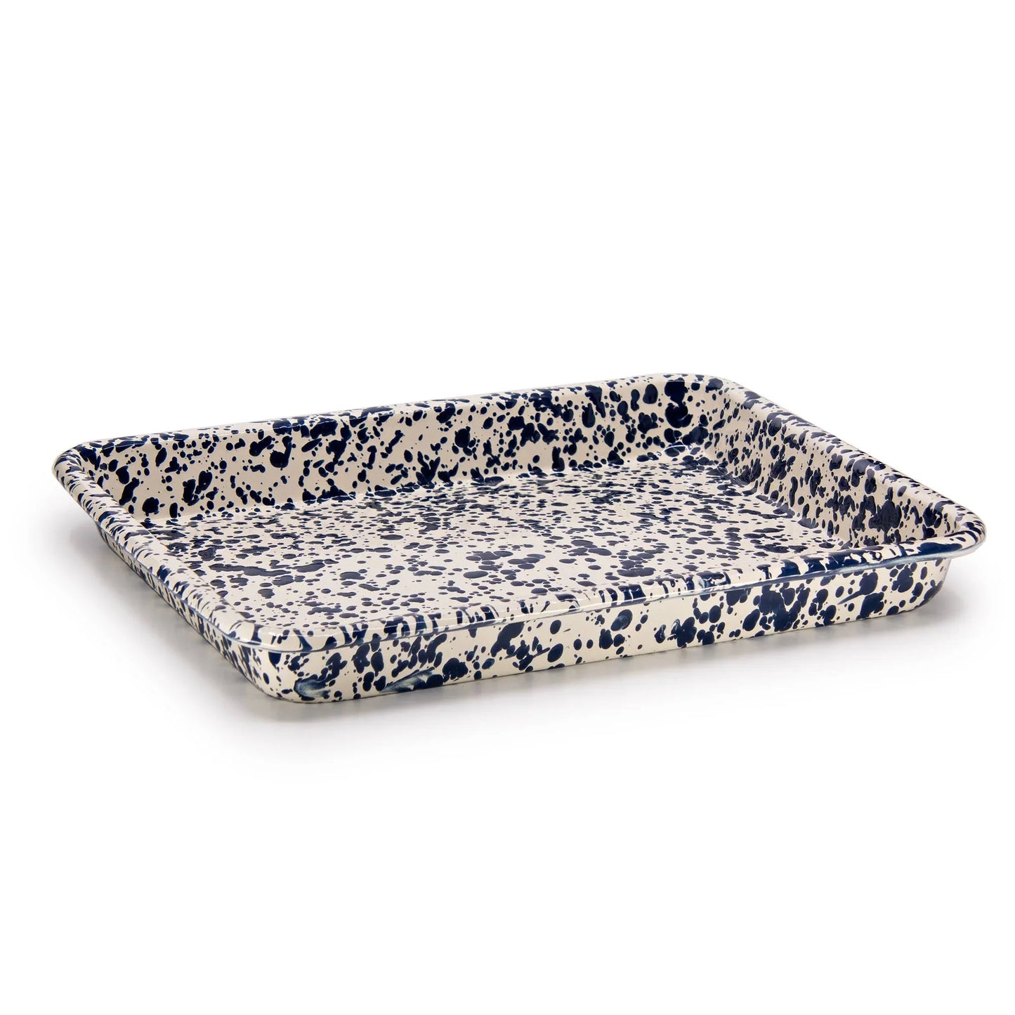 Splatter Enamelware Small Rectangular Tray - Marcel’s Culinary Experience