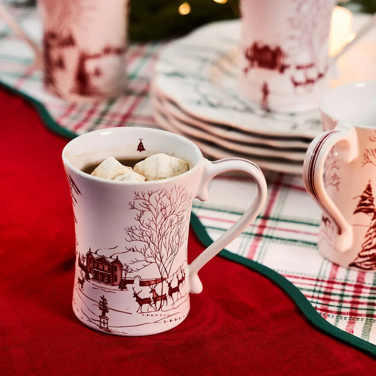 Juliska Country Estate Winter Frolic Mug - Ruby