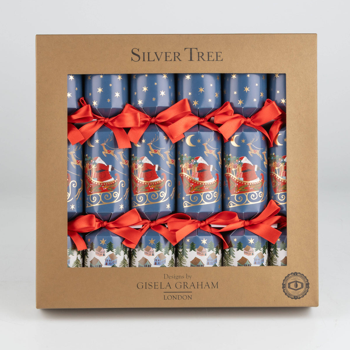 Christmas Night Crackers - Set of 6