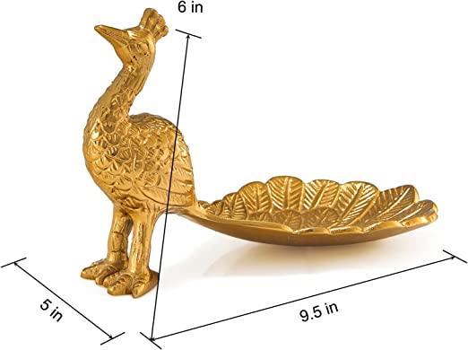 Gold Peacock Candy/Nut Dish - Marcel’s Culinary Experience