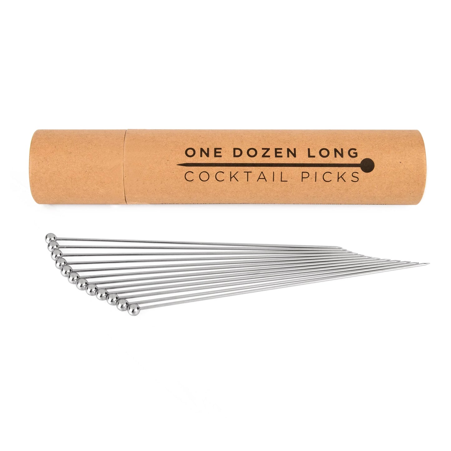 Cocktail Picks for Garnishes, Stainless (12 piece, Long) - Marcel’s Culinary Experience