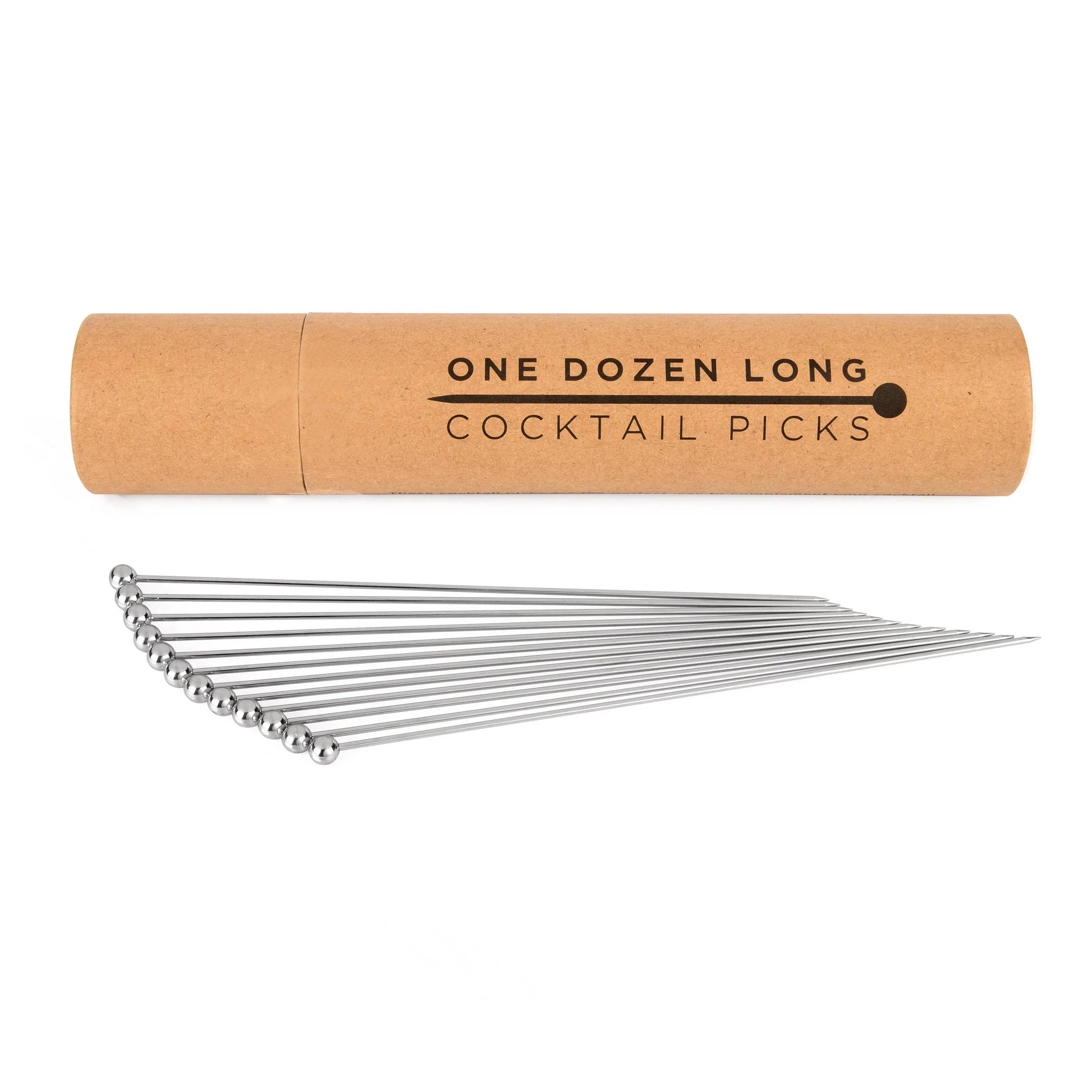 Cocktail Picks for Garnishes, Stainless (12 piece, Long) - Marcel’s Culinary Experience