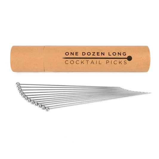 Cocktail Picks for Garnishes, Stainless (12 piece, Long) - Marcel’s Culinary Experience