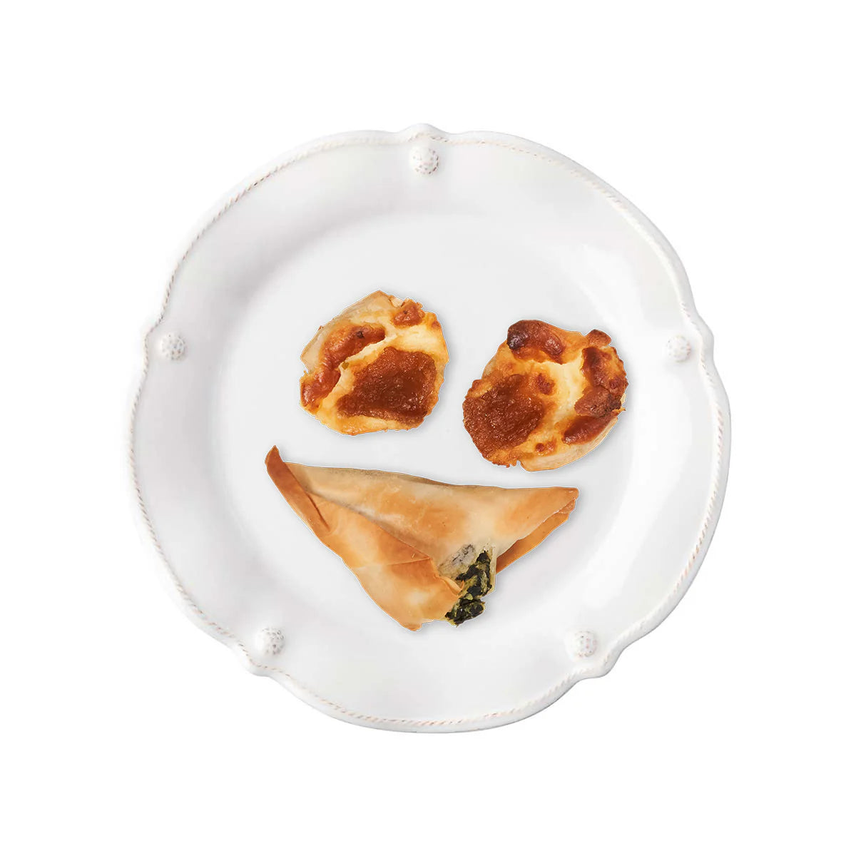 Juliska Berry & Thread Flared Side/Cocktail Plate - Whitewash