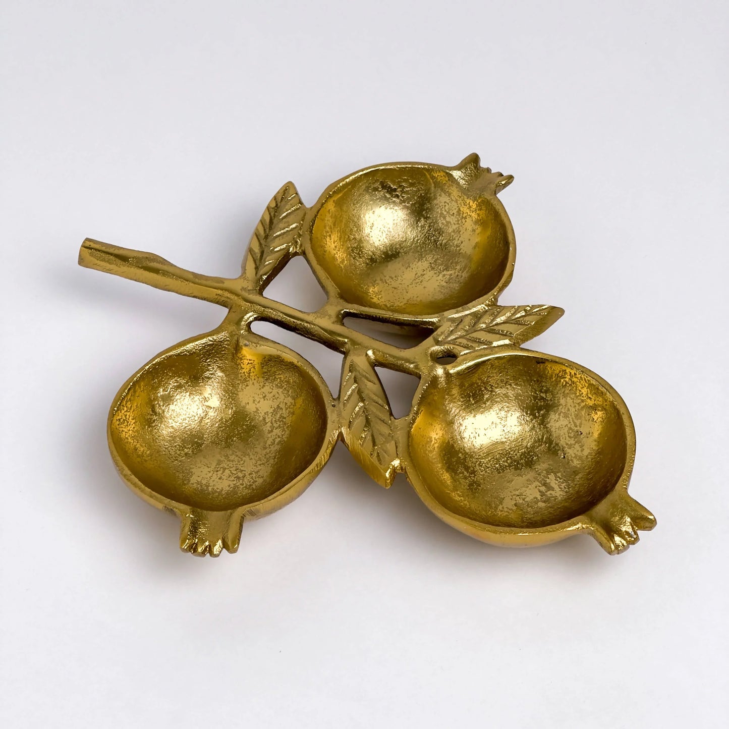 Gold Pomegranate 3-Section Bowl