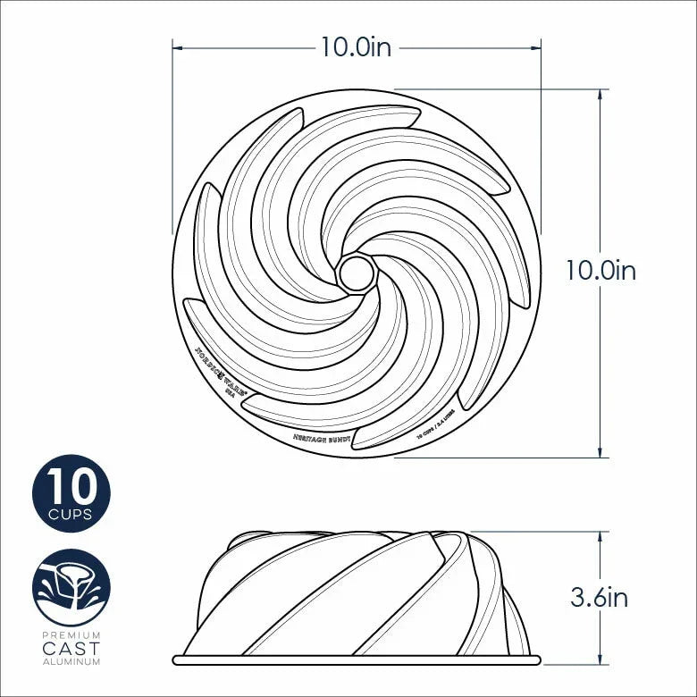 Nordic Ware Heritage Bundt Pan - Marcel’s Culinary Experience