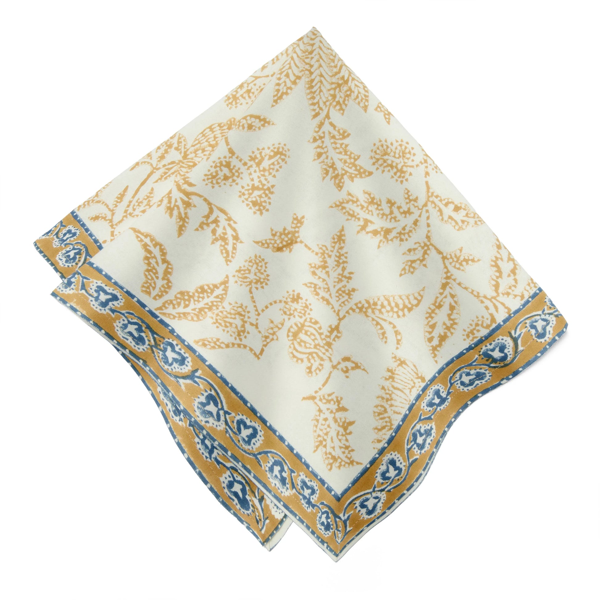 Chloe Blue & Brown Napkins - Set of 4 - Marcel’s Culinary Experience