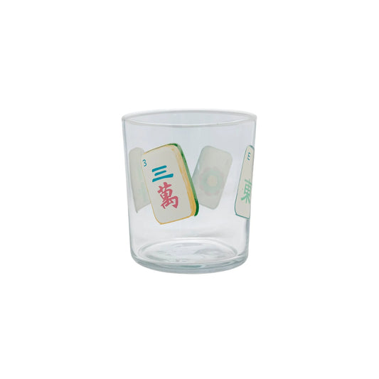 Mariposa Mahjong Tiles Double Old Fashioned Glass